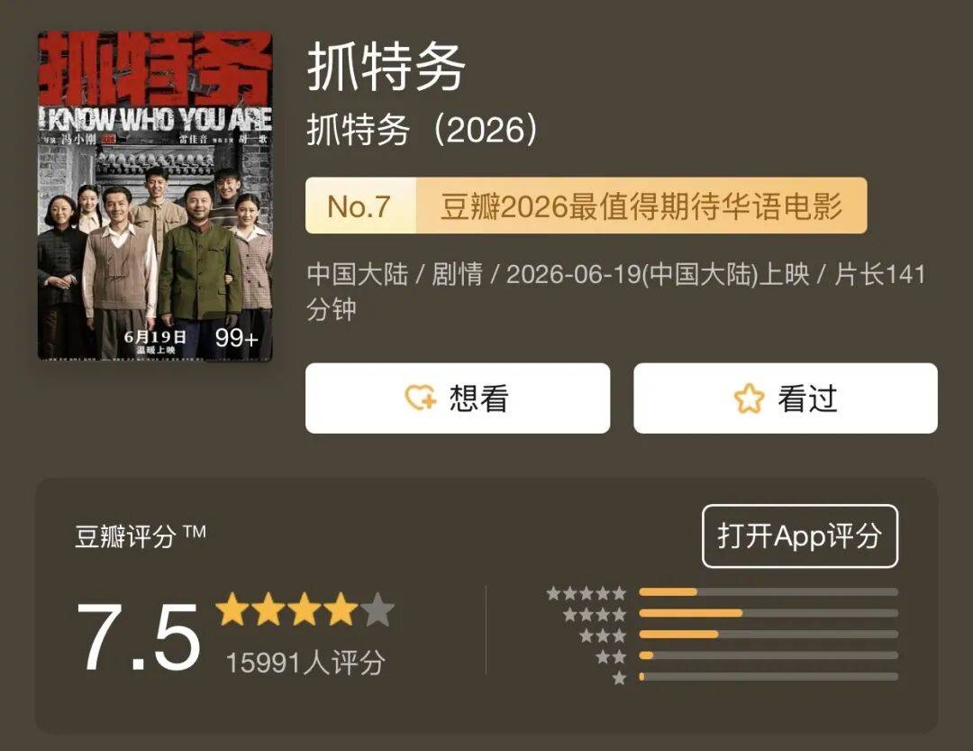 世界杯代理注册_冯小刚终于扳回一局！《抓特务》细节满满世界杯代理注册，后劲十足